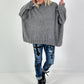 Oversized sweater model "Snuggle Arctic" - anthracite