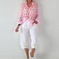 Transparent Tunic with Ruffle Sleeves - white