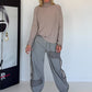 Basic Rollkragenpullover - taupe