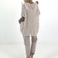 Netzshirt Don´t Overthink - beige