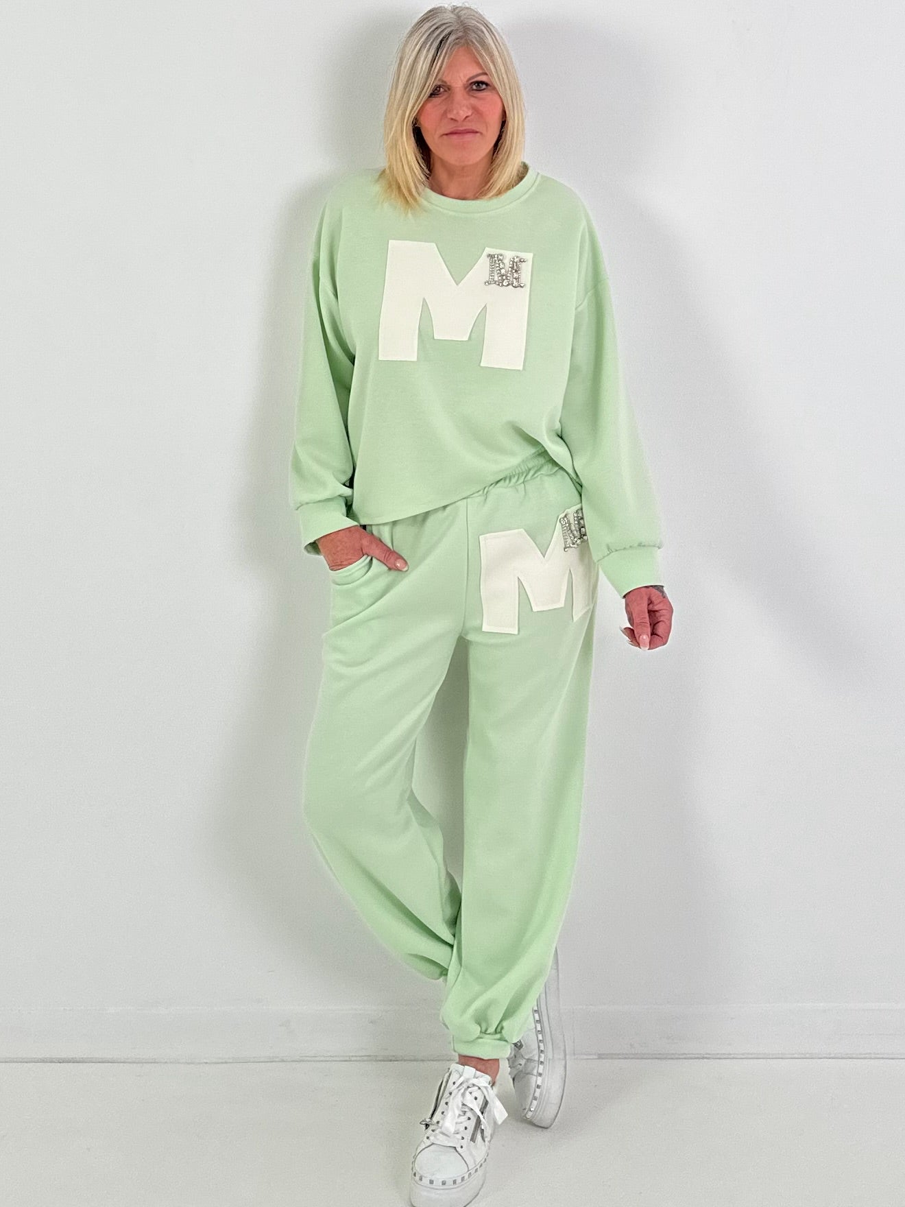 Sweatshirt model "Edition M" - lime green