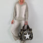 Lässiges Sweatshirt im Used-Look - taupe