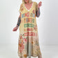 Strickkleid mit Lurex und Buchstabenprint - mehrfarbig