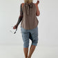 Neckholder Top -taupe