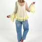 Light tunic with ruffles - yellow