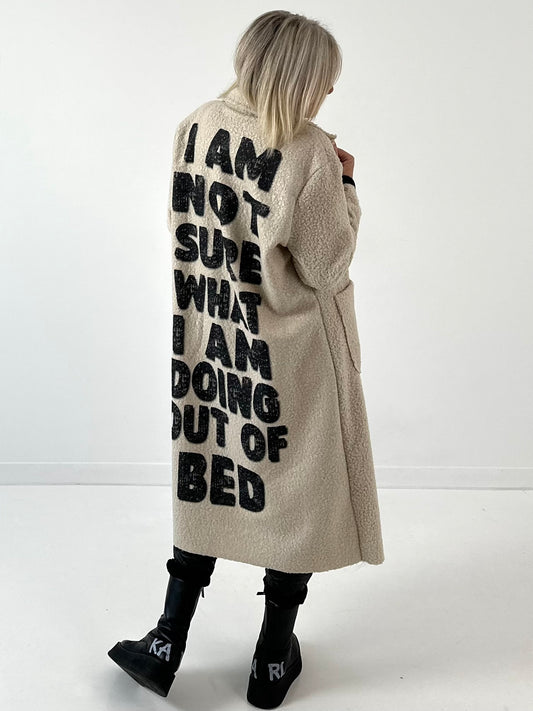 Bouclé jas model “Wake up” - beige