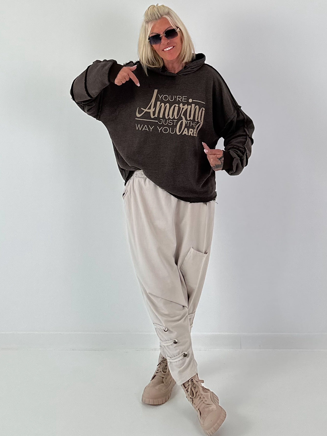 Hoodie Amazing - mocha
