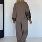 Zweiteiler mit Camouflage-Muster - taupe-mehrfarbig