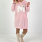 Long Hoodie/Kleid Modell "Edition M" - rosa