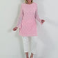 Tunic/Dress with Slit Pockets - Pink