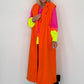 Bouclé lang vest - neonoranje