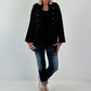 Leichte Jacke im Military Look - schwarz