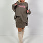 Sweatshirt model "Merry Mood" - khaki/taupe