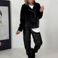 Biker Jacke - schwarz
