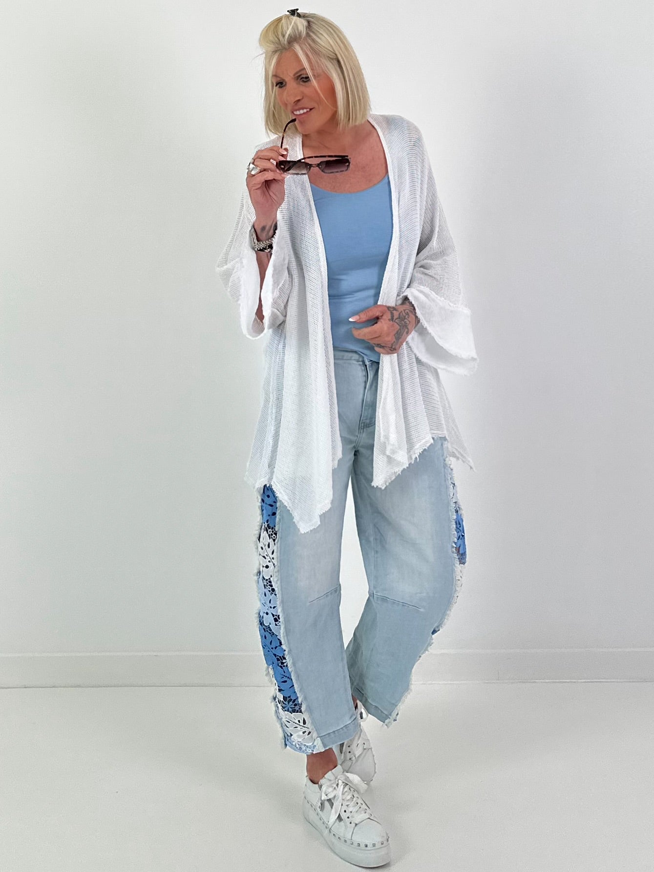 Netzjacke - weiss