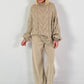 Knitted trousers model “Weave&amp;Wear” - beige