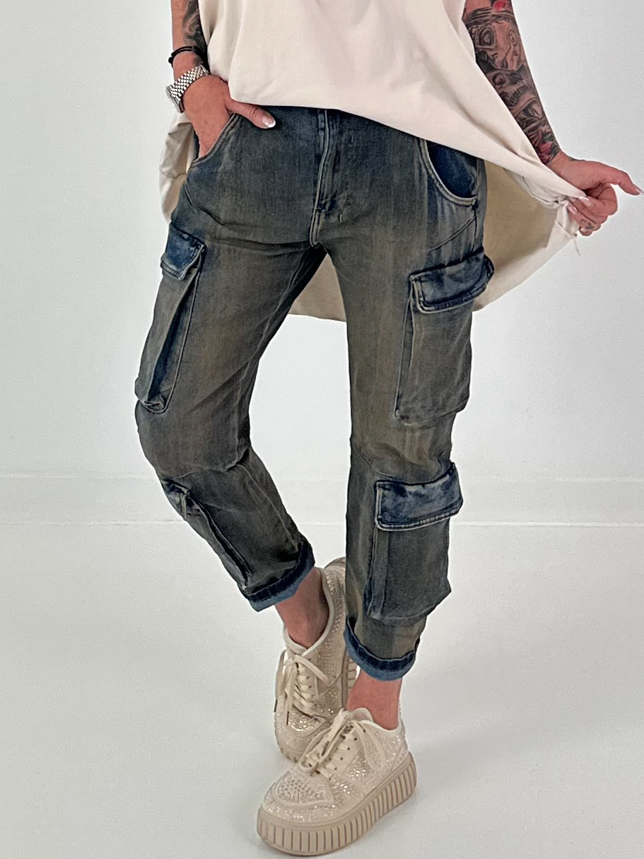 Cargo Jeans - denim