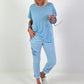 T-Shirt with Back Tie - Light Blue