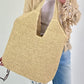 Basttasche - beige