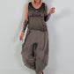 Fine Knit Top with Leopard Patch - chocolate