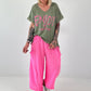 T-Shirt Smile - neon pink