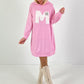 Long Hoodie/Kleid Modell "Edition M" - candy