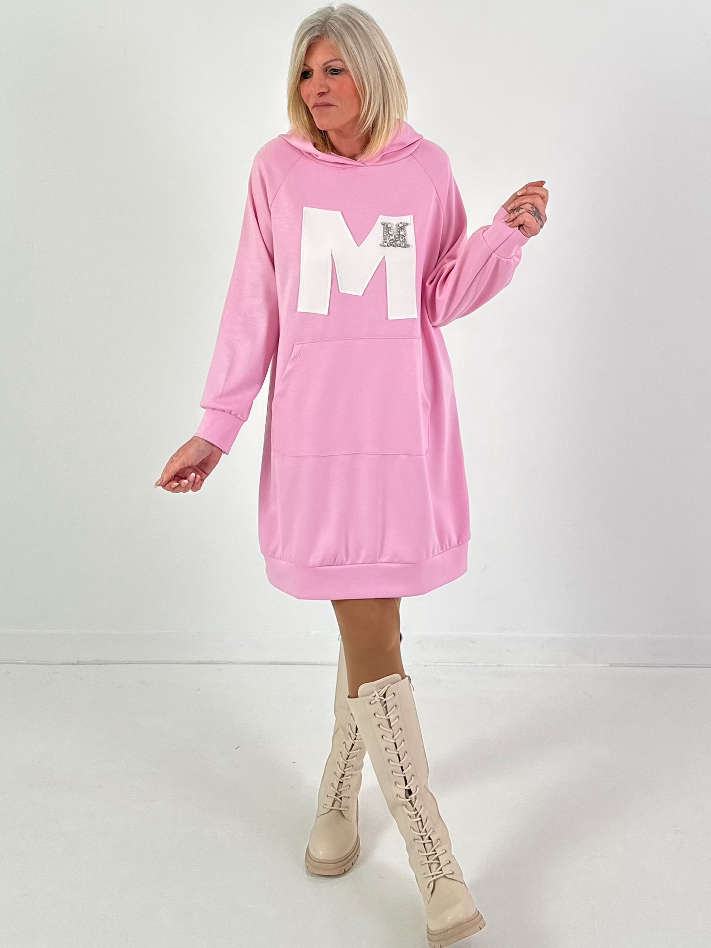 Long Hoodie/Kleid Modell "Edition M" - candy