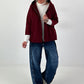Light jacket with hood - bordeaux