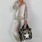 Lässiges Sweatshirt im Used-Look - taupe