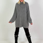 Longpullover/Kleid Modell "Embrace" - grau