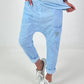 Baggy Jeans with Statement Patch - light blue