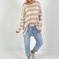 Pulli mit Streifen - beige-taupe