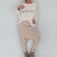 Sweater Whatever mit Strass-Details - beige