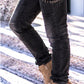 Jeans Rebel- used-black
