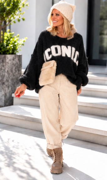Pullover Iconic - schwarz ( lieferbar ab 07.11.26)