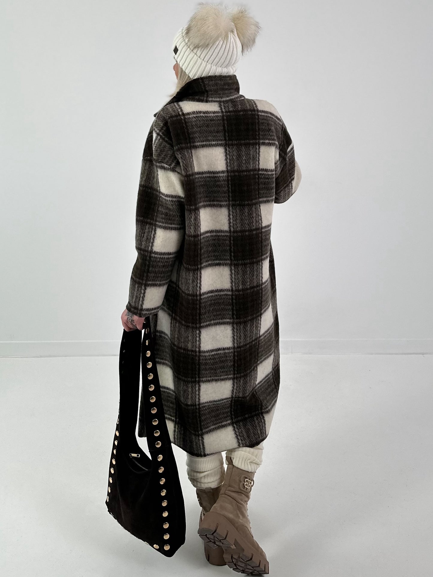 Karierter Mantel Modell "Heritage Check" - oliv-mehrfarbig