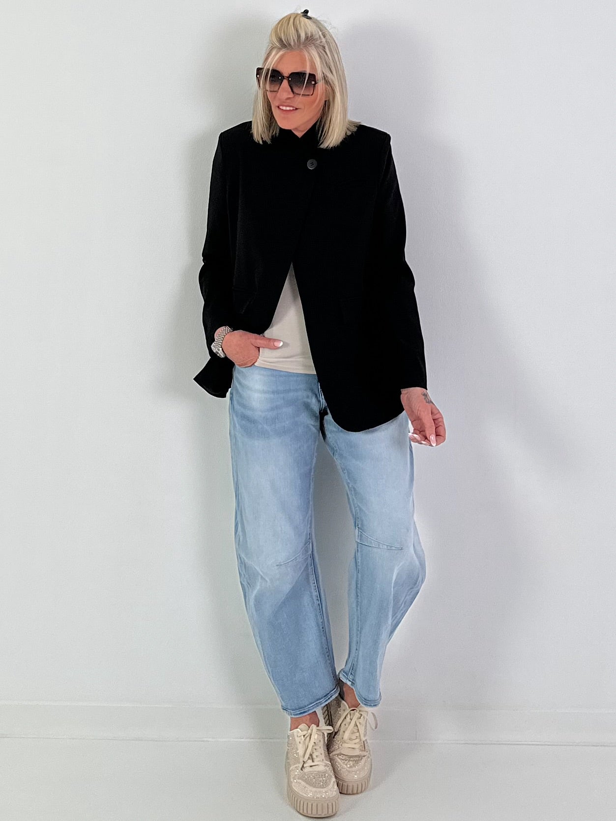Blazer one Button - schwarz
