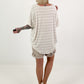 T-Shirt mit Streifen Sunset - ecru-beige