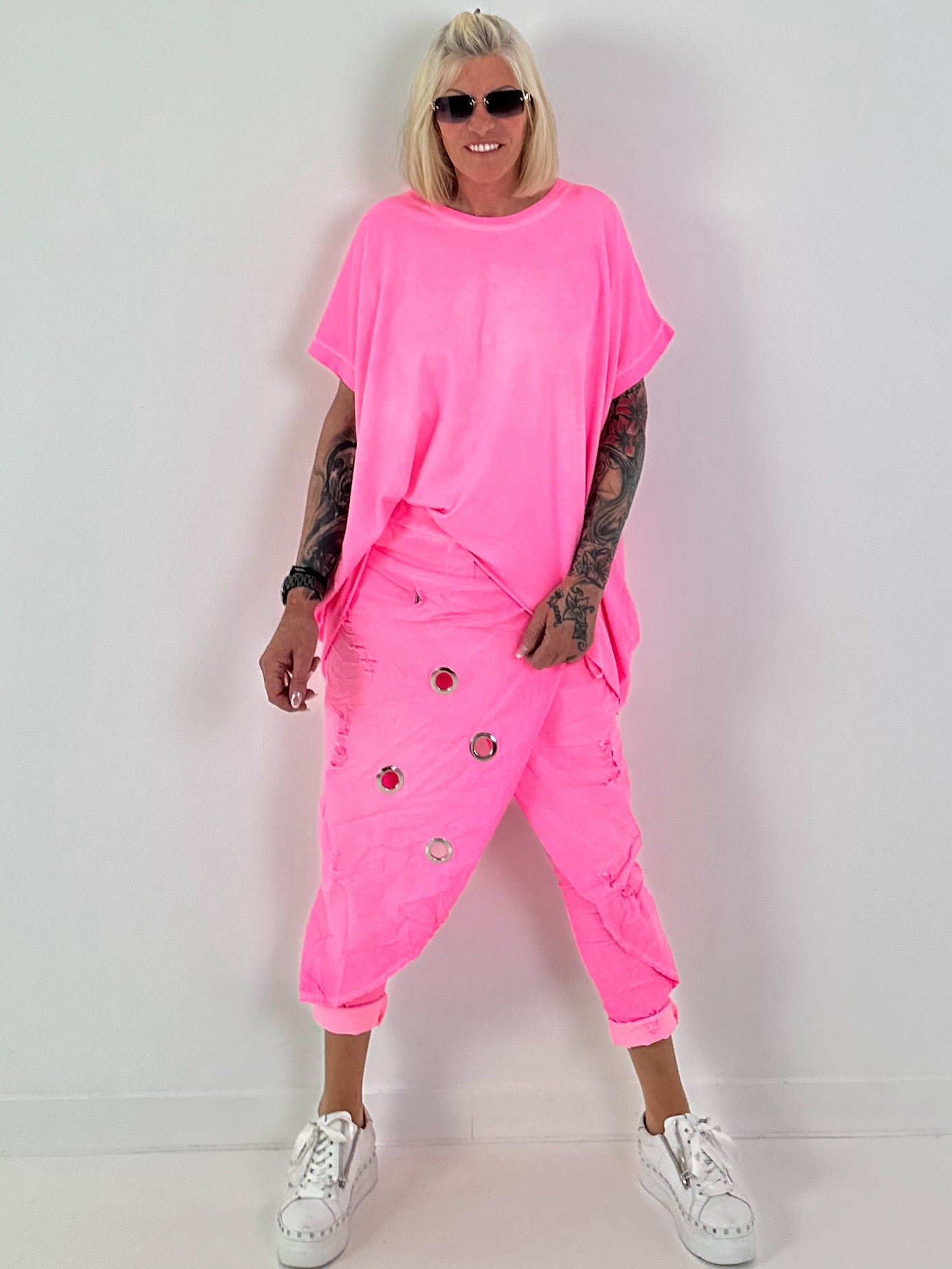 Oversized T-Shirt - neonpink