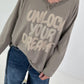 Oversized Shirt Unlock Your Dreams - Taupe