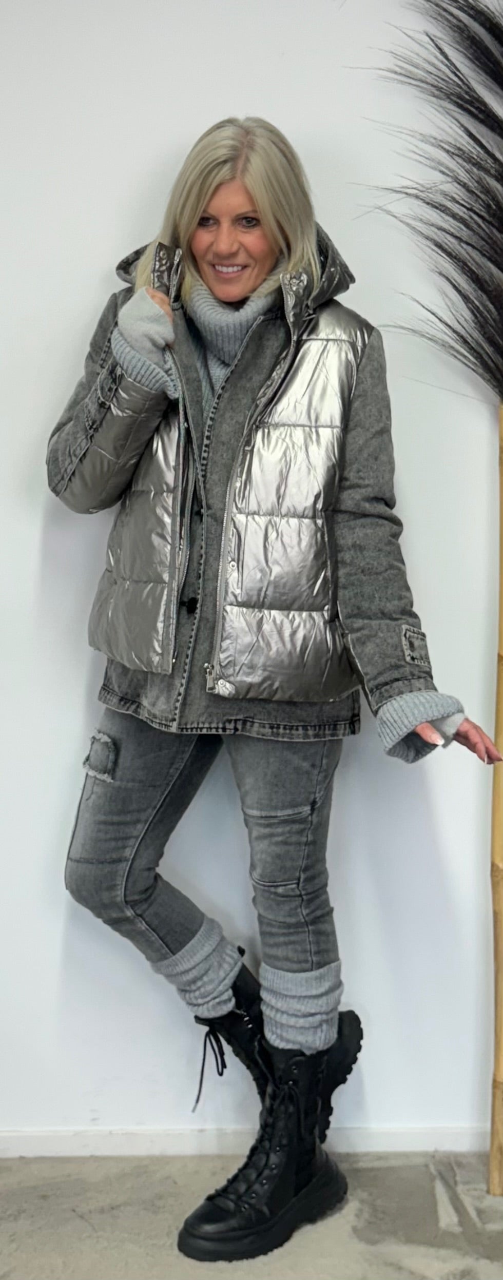 jacket Jessy - silver gray