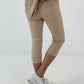 Capri Hose mit Leo Strass - sand