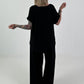 Leichter Zweiteiler - schwarz