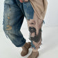 Women's jogg jeans in a used look - denim