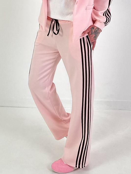 Hose mit Streifendetails - rosa