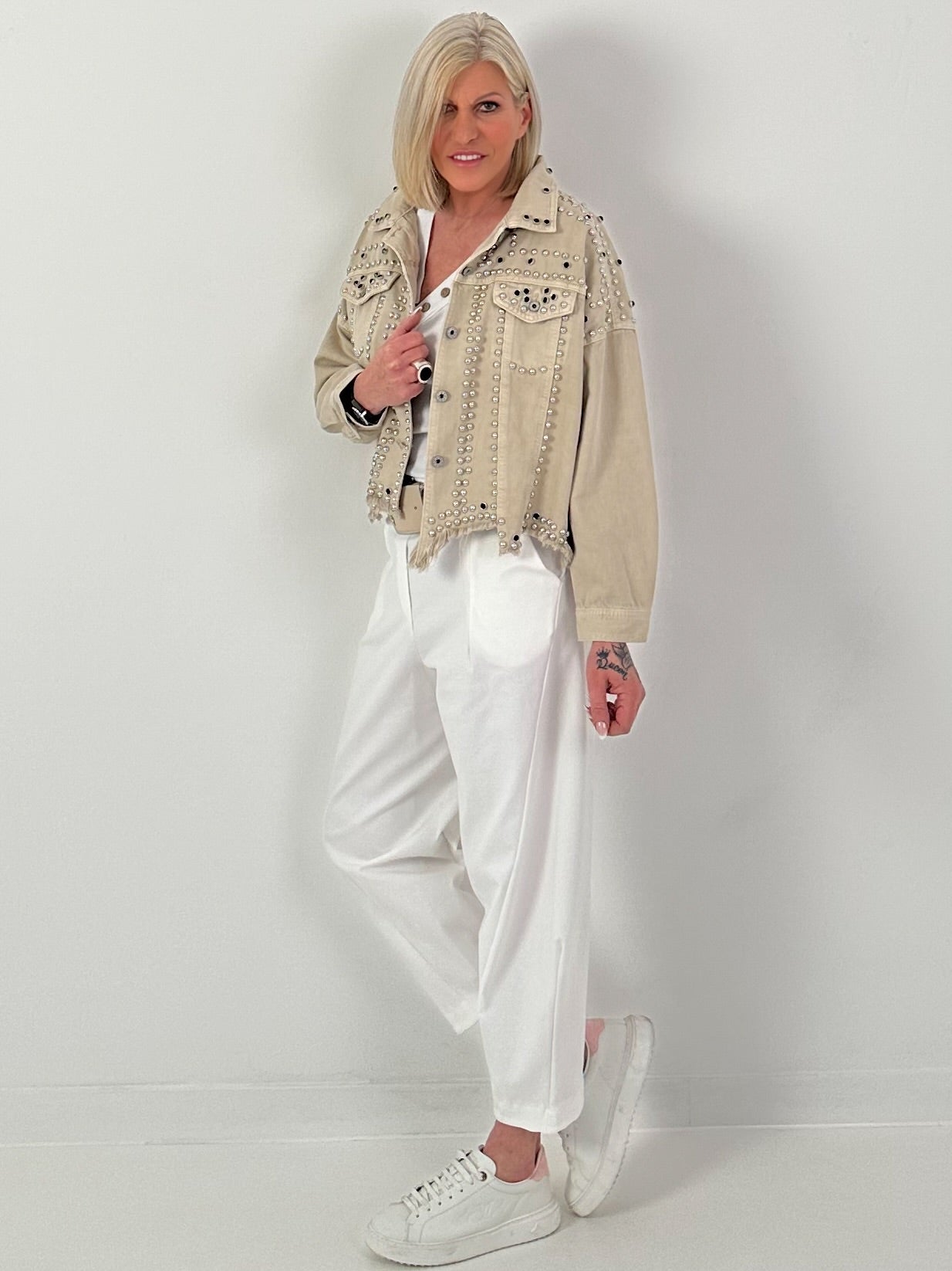 Jeansjacke Melly & Co. - beige