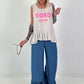 Ruffled top SOHO - beige