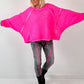 Oversized sweatshirt model “Glow Up” - neon pink