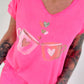 T-shirt Cups - neon pink