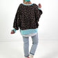 Sweater model "Hi Cat" - leo-light blue